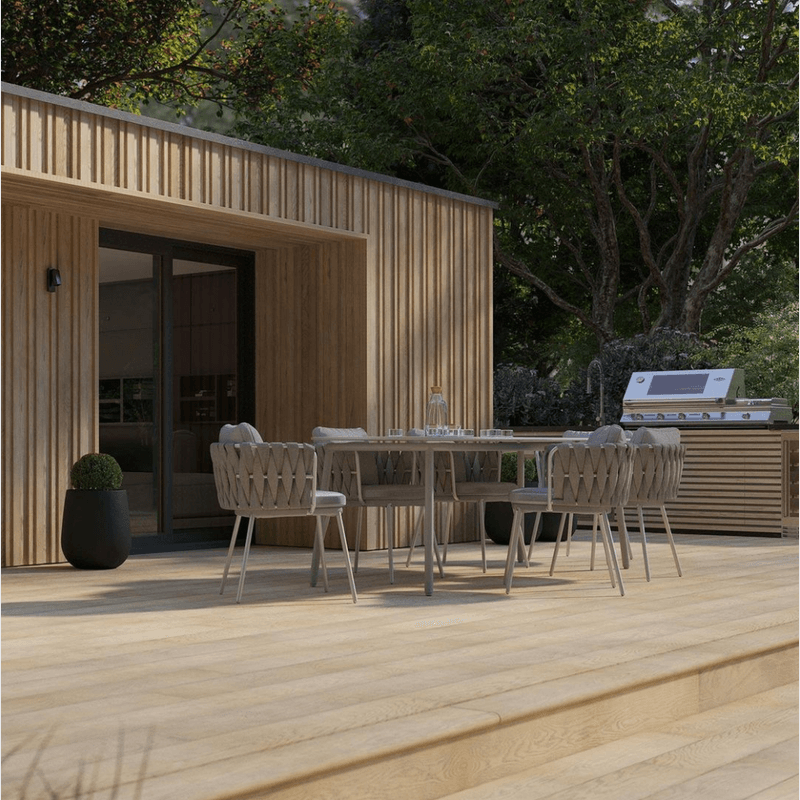 Millboard Envello Board & Batten Cladding  | Golden Oak