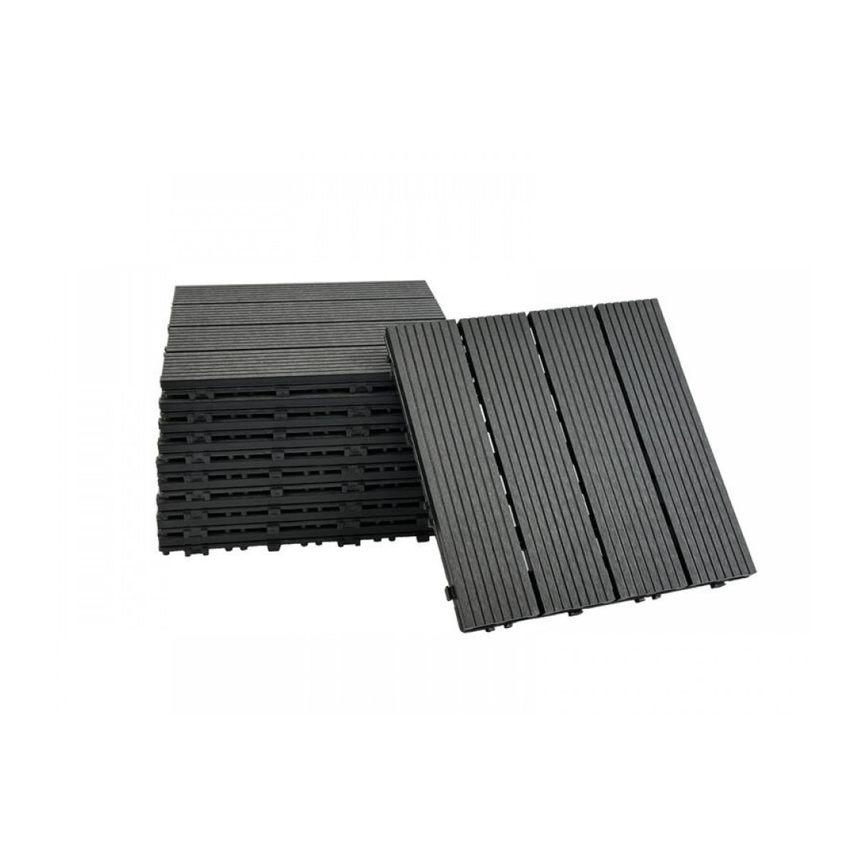 DIY Decking Tiles Black 300*300*20 - Pack of 10