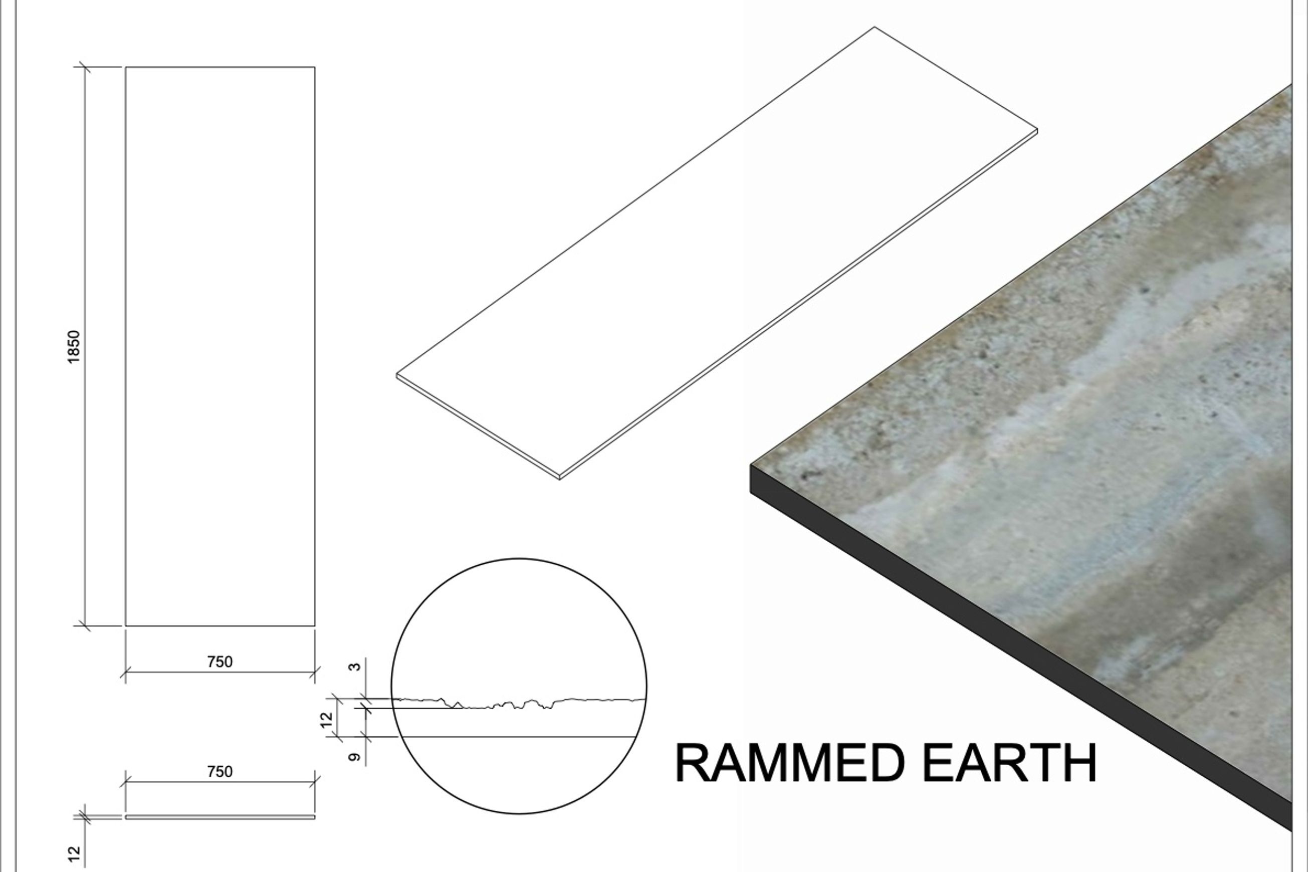 Rammed Earth Wall Panel