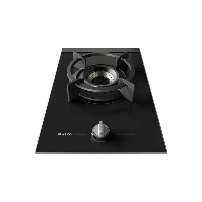 33cm 1 Burner Glass Volcano Gas Cooktop - Black