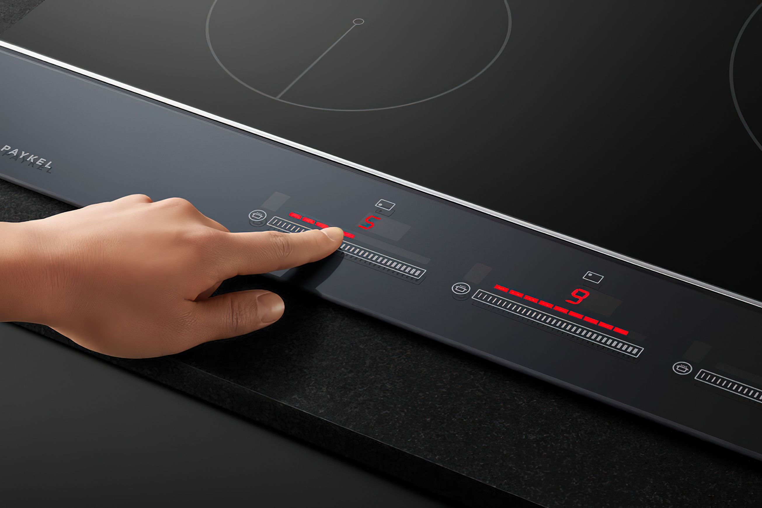 F&P Induction Cooktop, 90cm, 5 Zones W/ SmartZone