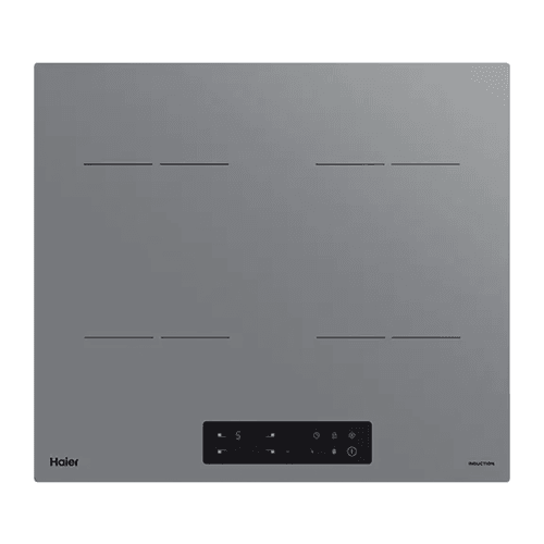 60cm Induction Cooktop with 4 Zones - Grey Glass