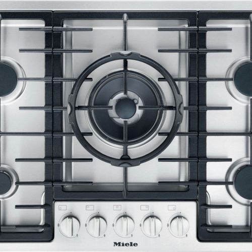 Miele Stainless Steel Gas Cooktop 5 Burner w.770