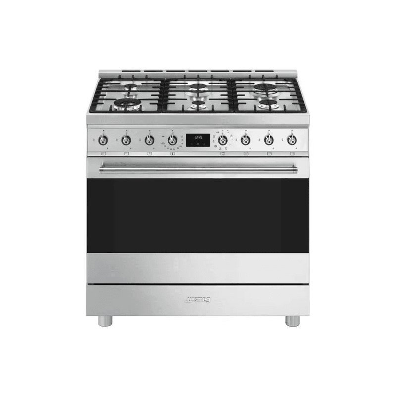 Freestanding Dual Fuel Cooker - Stainless Steel 90cm