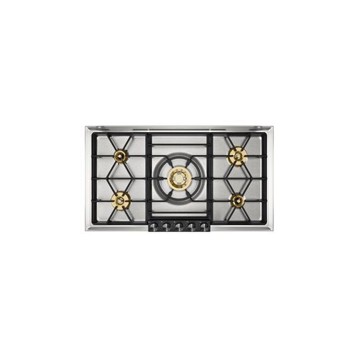 Stainless Steel 5 Burner Gas Cooktop VG 295 by Gaggenau 