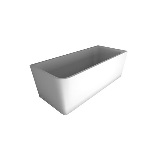 The Smith 1700mm Right Hand Corner Bath Matte White