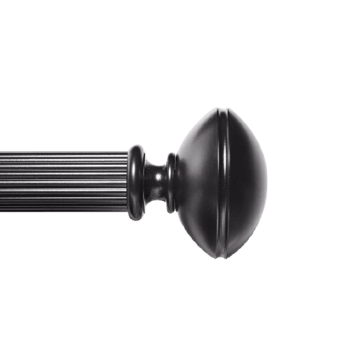 Camellia Finial 40mm Reeded Rod