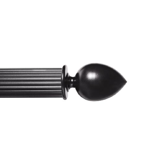 Rosebud Finial 40mm Reeded Rod