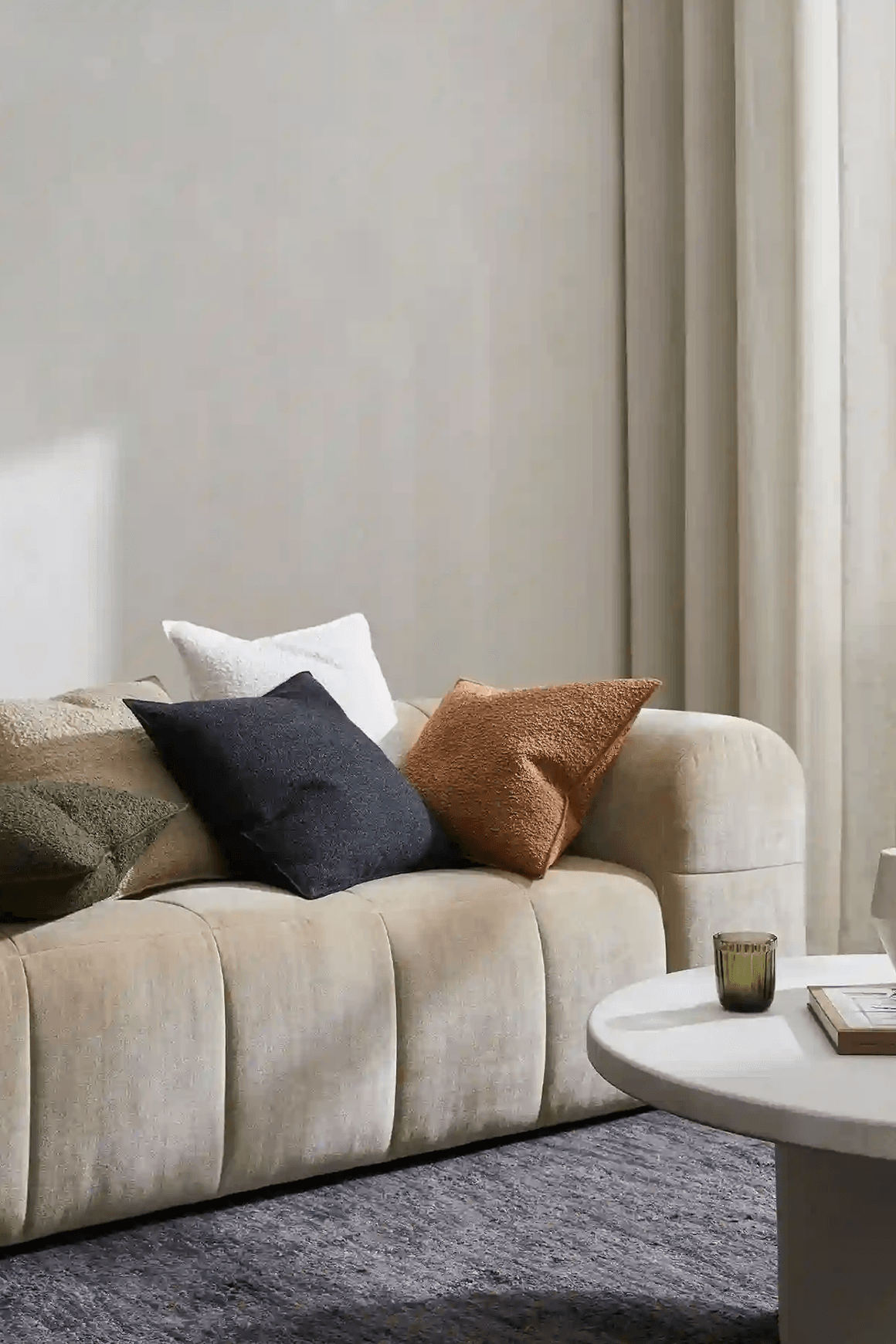Weave Home Alberto Boucle Cushion - Copper | 50 x 50cm