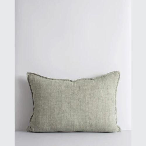 Baya Arcadia Handwoven Linen Cushion - Sage | Lumbar