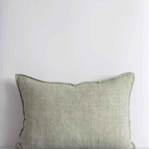 Baya Arcadia Handwoven Linen Cushion - Sage | Lumbar