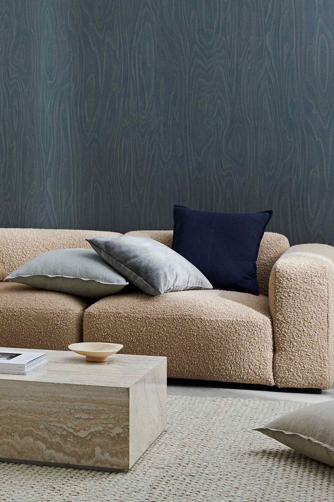Weave Home European Linen Como Cushion - Ocean | Three Sizes