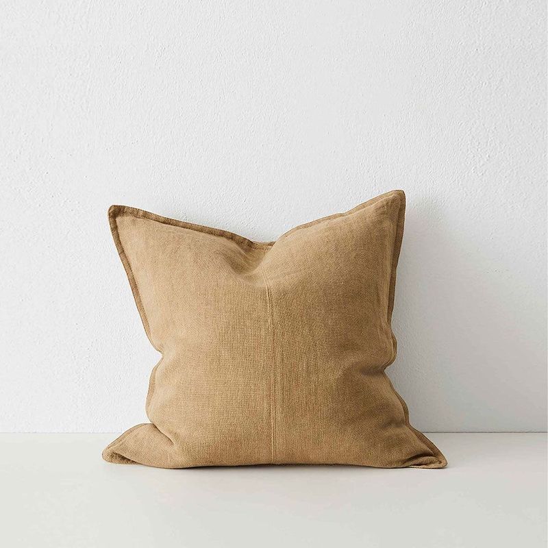 Weave Home European Linen Como Cushion - Clay | Three Sizes