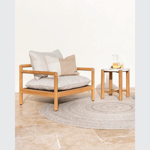 Baya Finn In & Outdoor Cushion - Almond | Lumbar