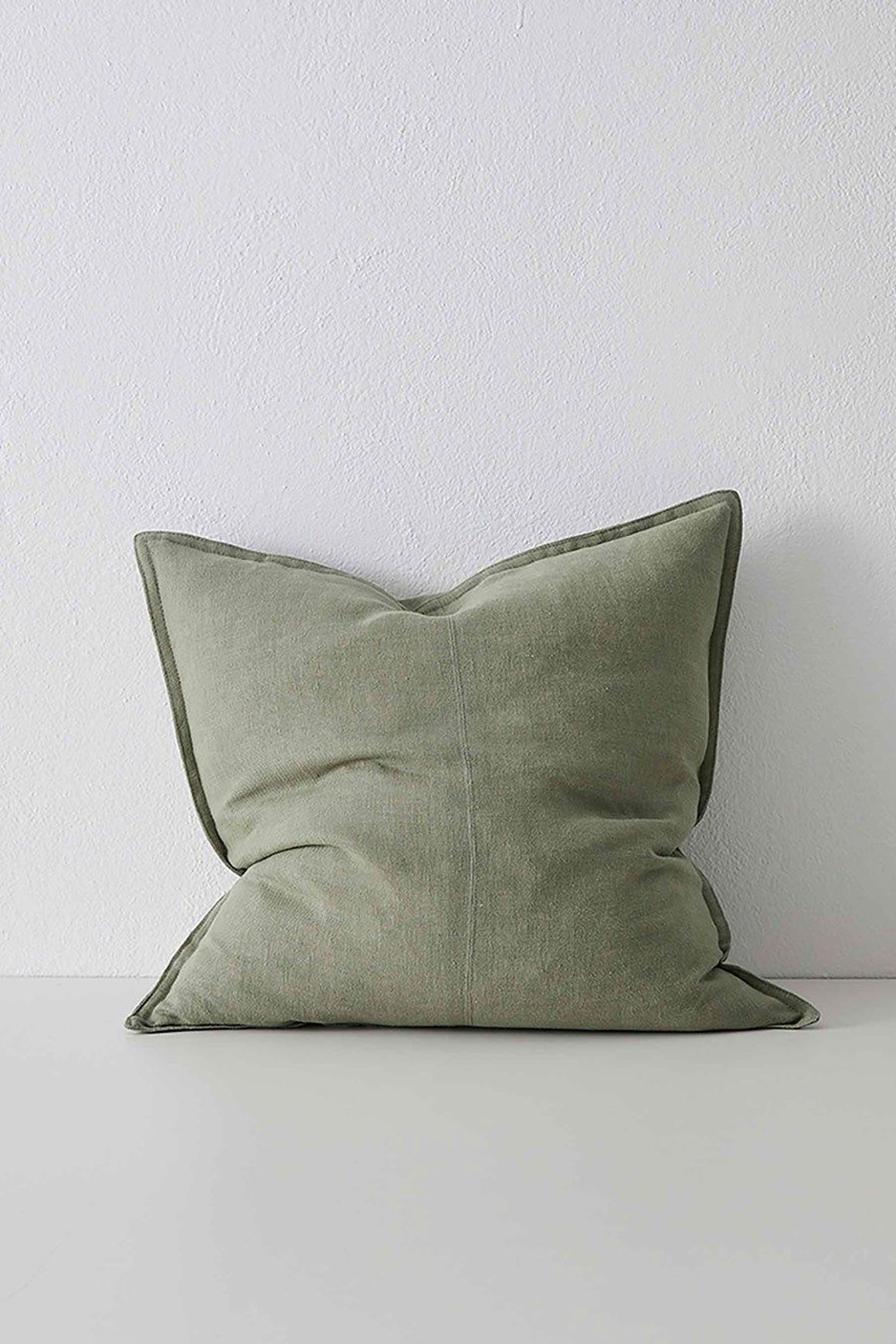 Weave Home European Linen Como Cushion - Olive | Three Sizes