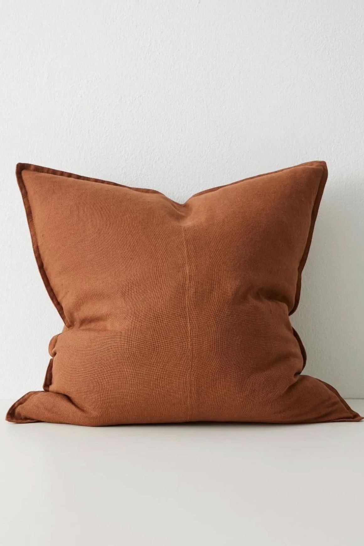 Weave Home European Linen Como Cushion - Tobacco | Three Sizes