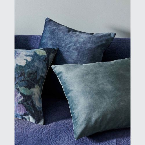 Weave Home Ava Velvet Cushion - Aqua | 50 x 50cm