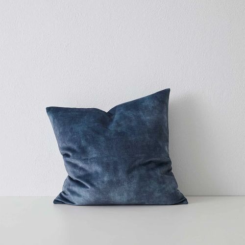 Weave Home Ava Velvet Cushion - Atlantic | 50 x 50cm