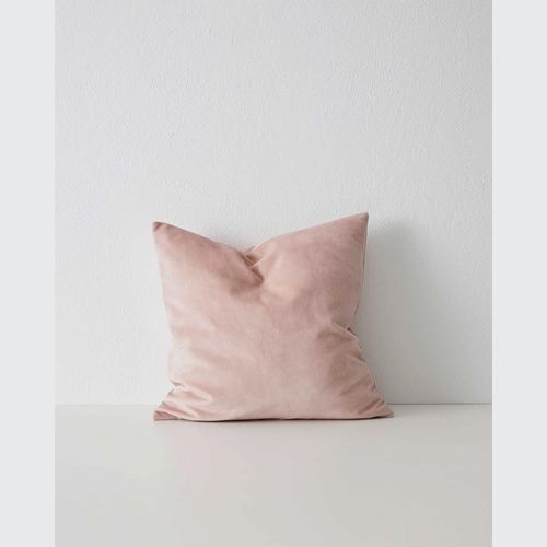Weave Home Ava Velvet Cushion - Blush | 50 x 50cm