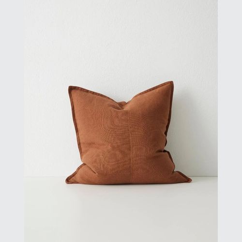 Weave Home European Linen Como Cushion - Tobacco | Three Sizes