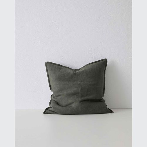Weave Home European Linen Como Cushion - Khaki | Three Sizes