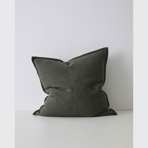 Weave Home European Linen Como Cushion - Khaki | Three Sizes
