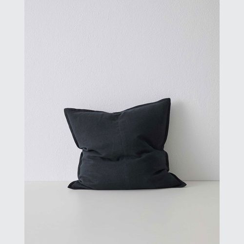 Weave Home European Linen Como Cushion - Shadow | Square and Lumbar | Three Sizes