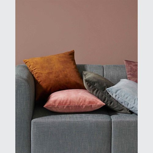 Weave Home Ava Velvet Cushion - Ochre | 50 x 50cm