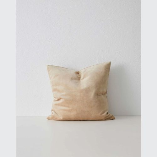 Weave Home Ava Velvet Cushion - Nougat | 50 x 50cm