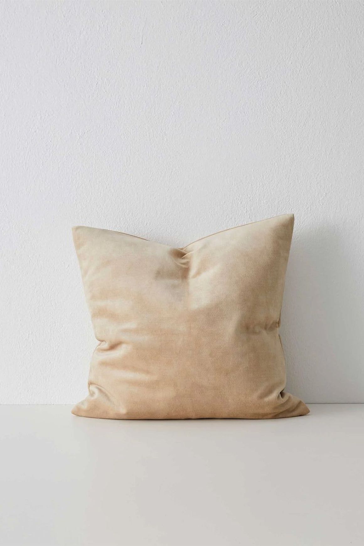 Weave Home Ava Velvet Cushion - Nougat | 50 x 50cm