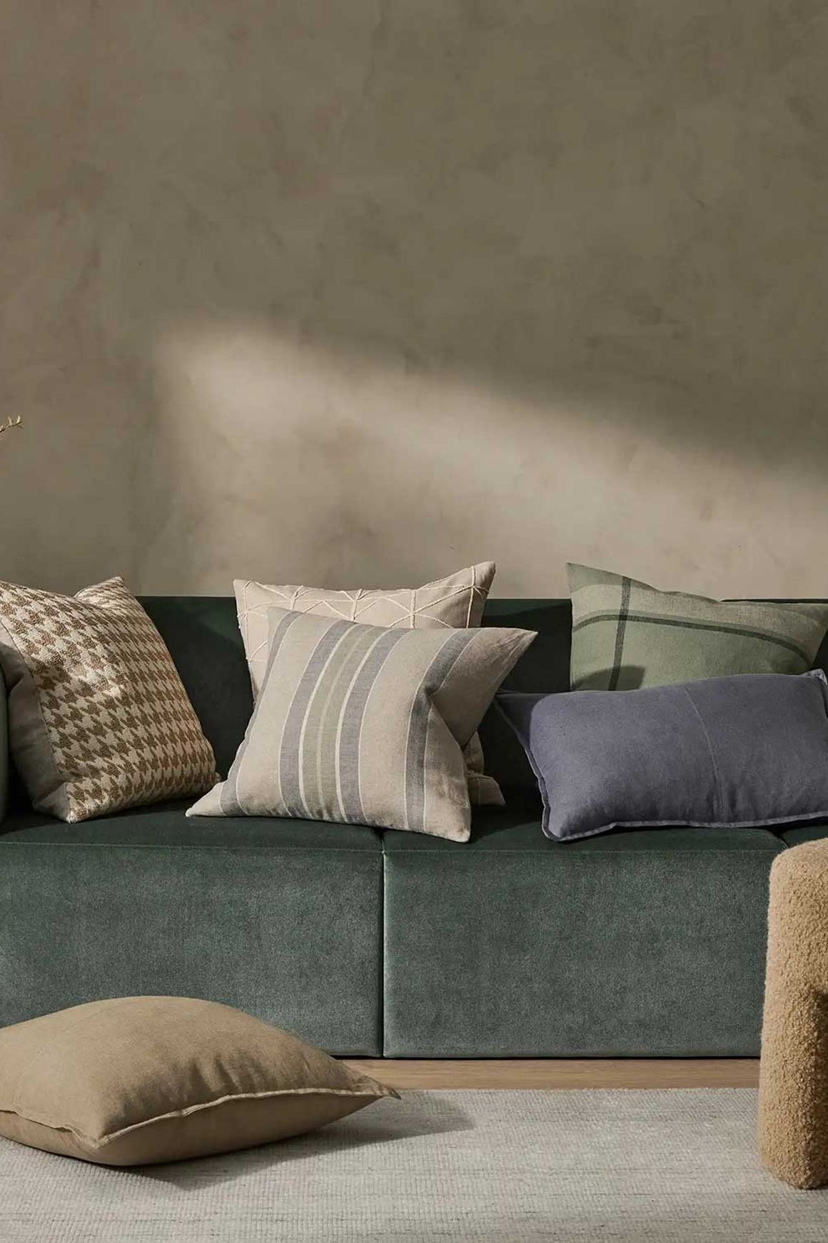Weave Home European Linen Como Cushion - Smoke | Three Sizes