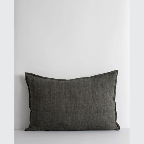 Baya Arcadia Handwoven Linen Cushion - Nori | Lumbar