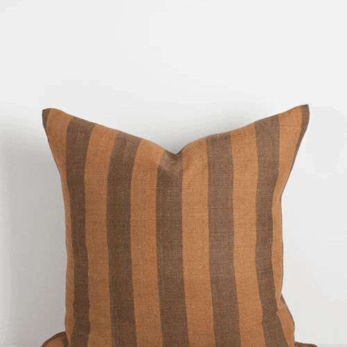 Baya Noosa Cushion - Cumin | On-Trend Stripe