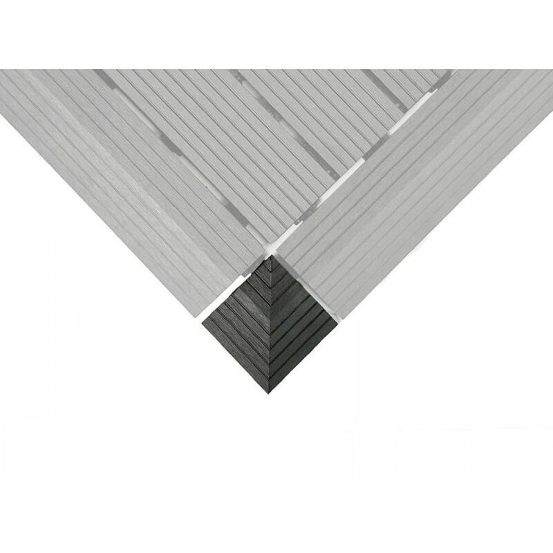 Deck tiles corner - Black - 1 pc