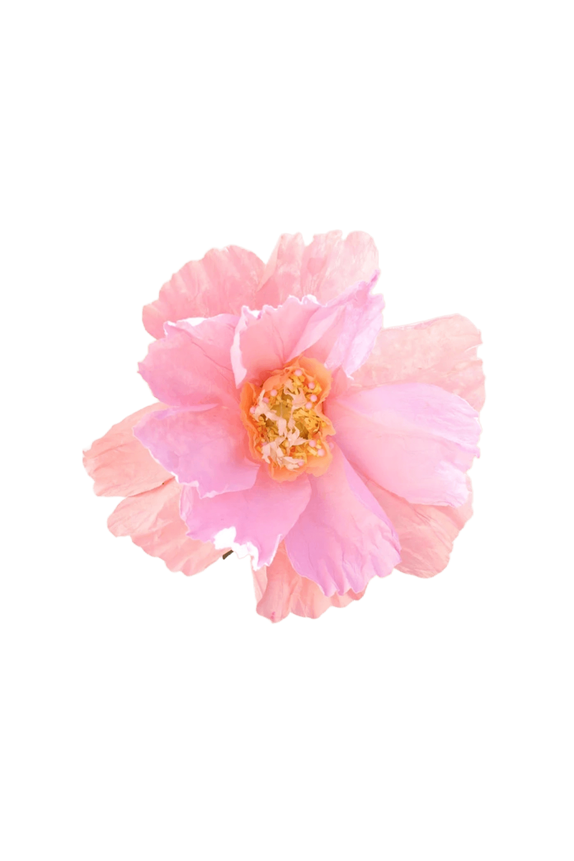 Two Toned Crepe Paper Flower