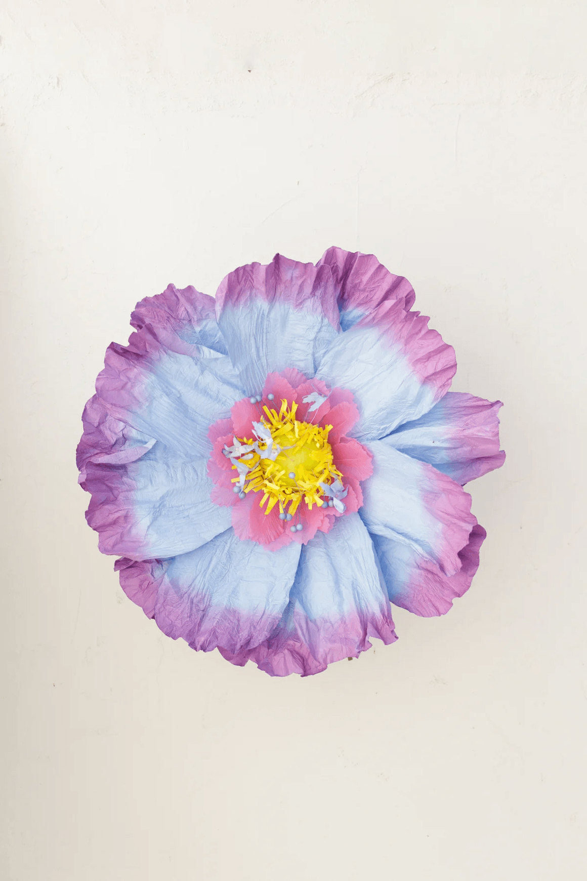 Two Toned Crepe Paper Flower