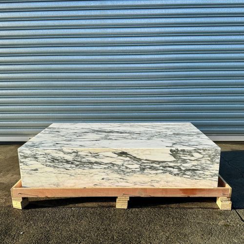 Block Coffee Table - Arabsecato Marble - Large