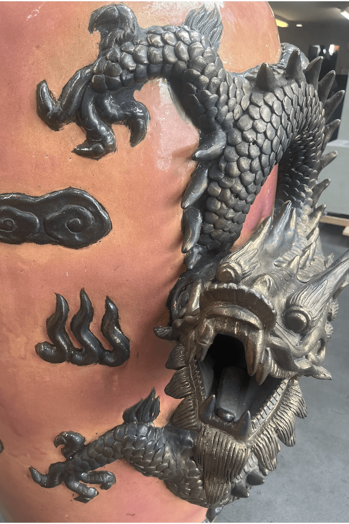 Tall Dragon Jar
