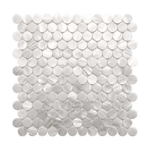 Mother Of Pearl Mosaic Bianca Pennyround