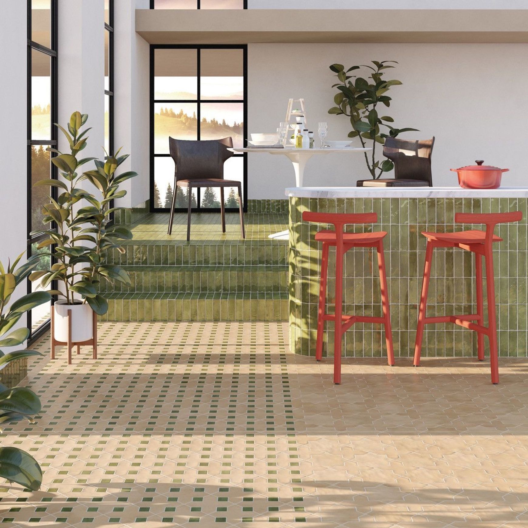 Kasbah Taco Verd Matt Tiles