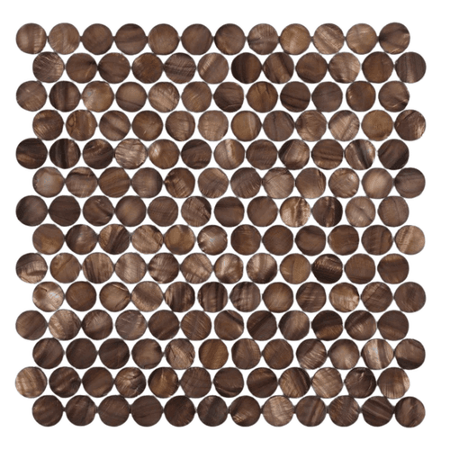 Mother Of Pearl Mosaic Copper Pennyround