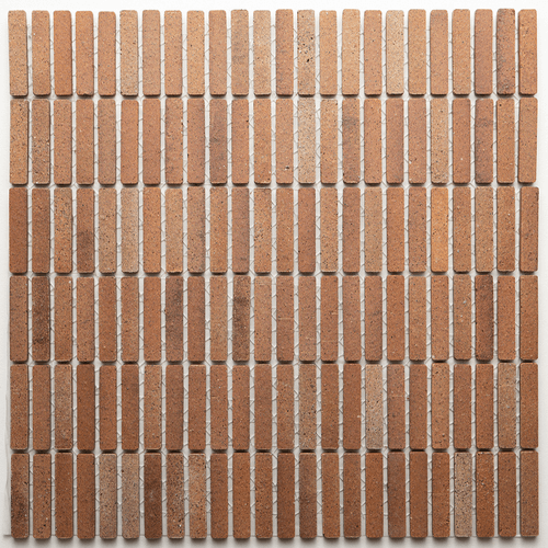 Kreuz Dark Terracotta Matt Finger Mosaic