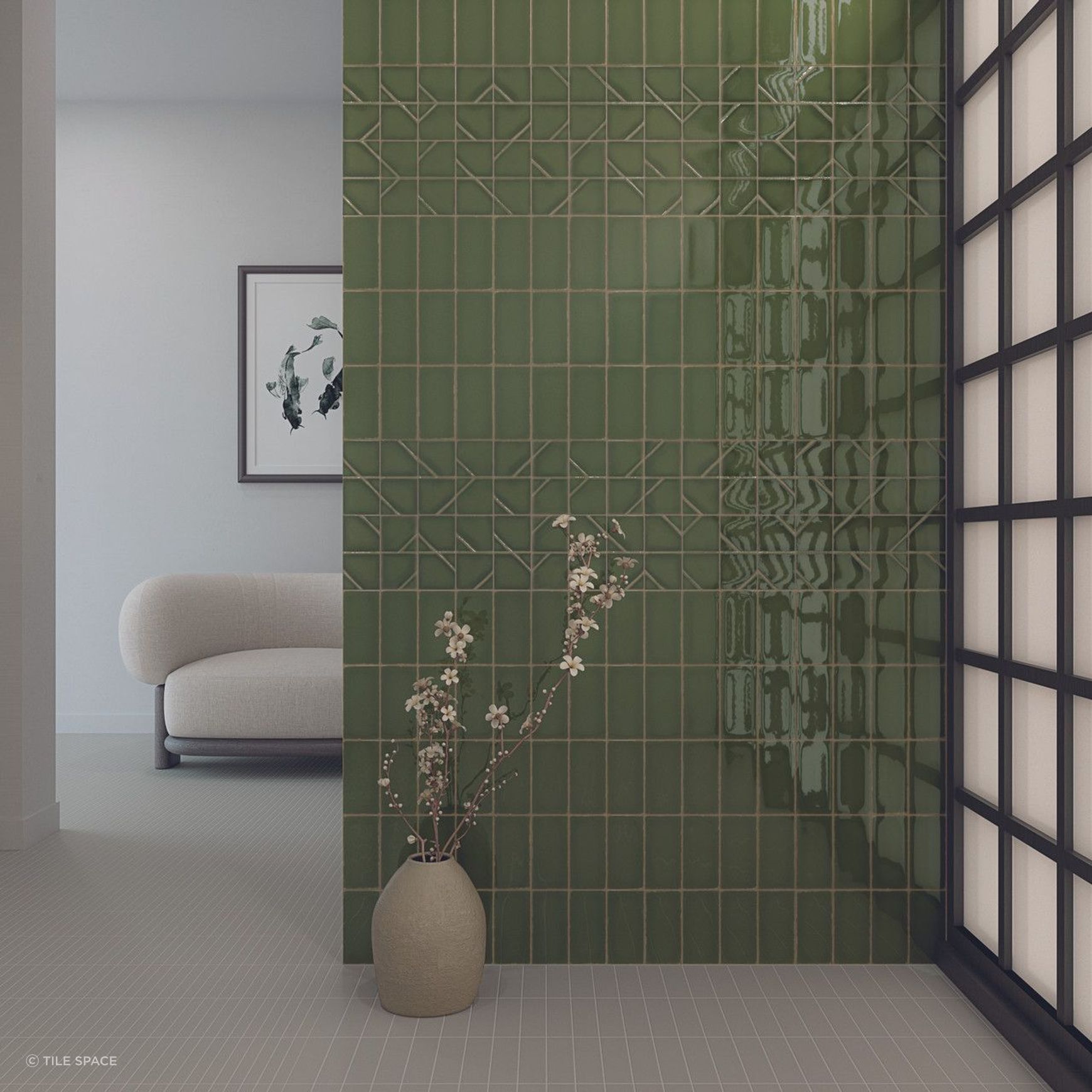 Yoko | Moss Gloss | 62x125