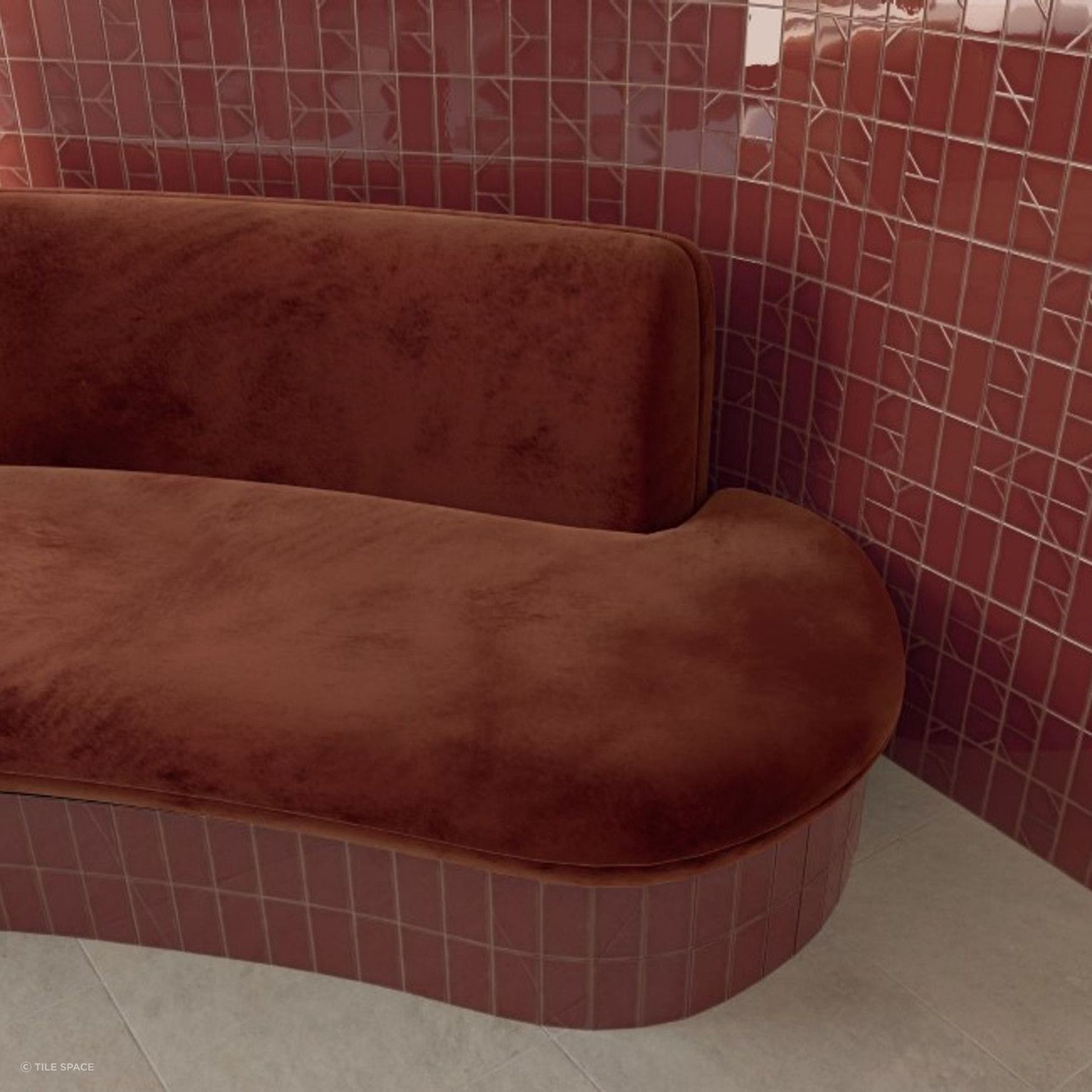 Yoko | Origami Bordo Gloss | 62x125