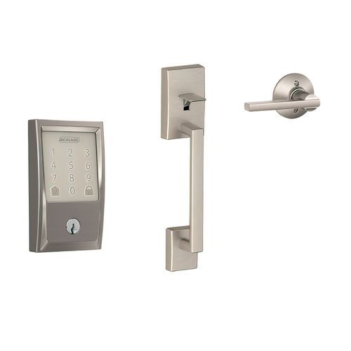 Schlage Encode Smart Deadbolt & Handle Set Satin Nickel