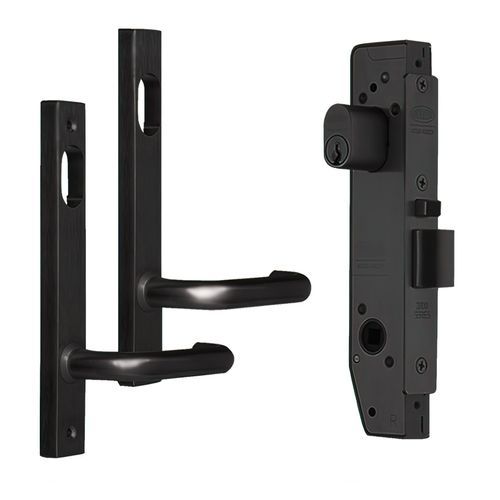 Lockwood Narrow Mortice Lock Kit Black 3782KIT01MBK