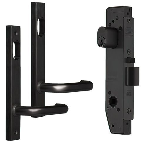 Lockwood Narrow Mortice Lock Kit Black 3782KIT01MBK