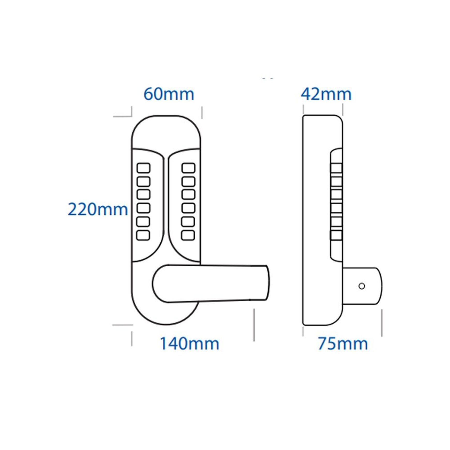 Borg Digital Lock Easicode Medium Duty BL7001SC