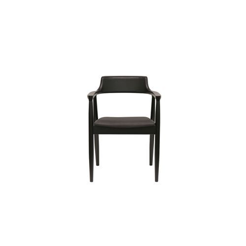 Ealing Dining Chair Black Leather