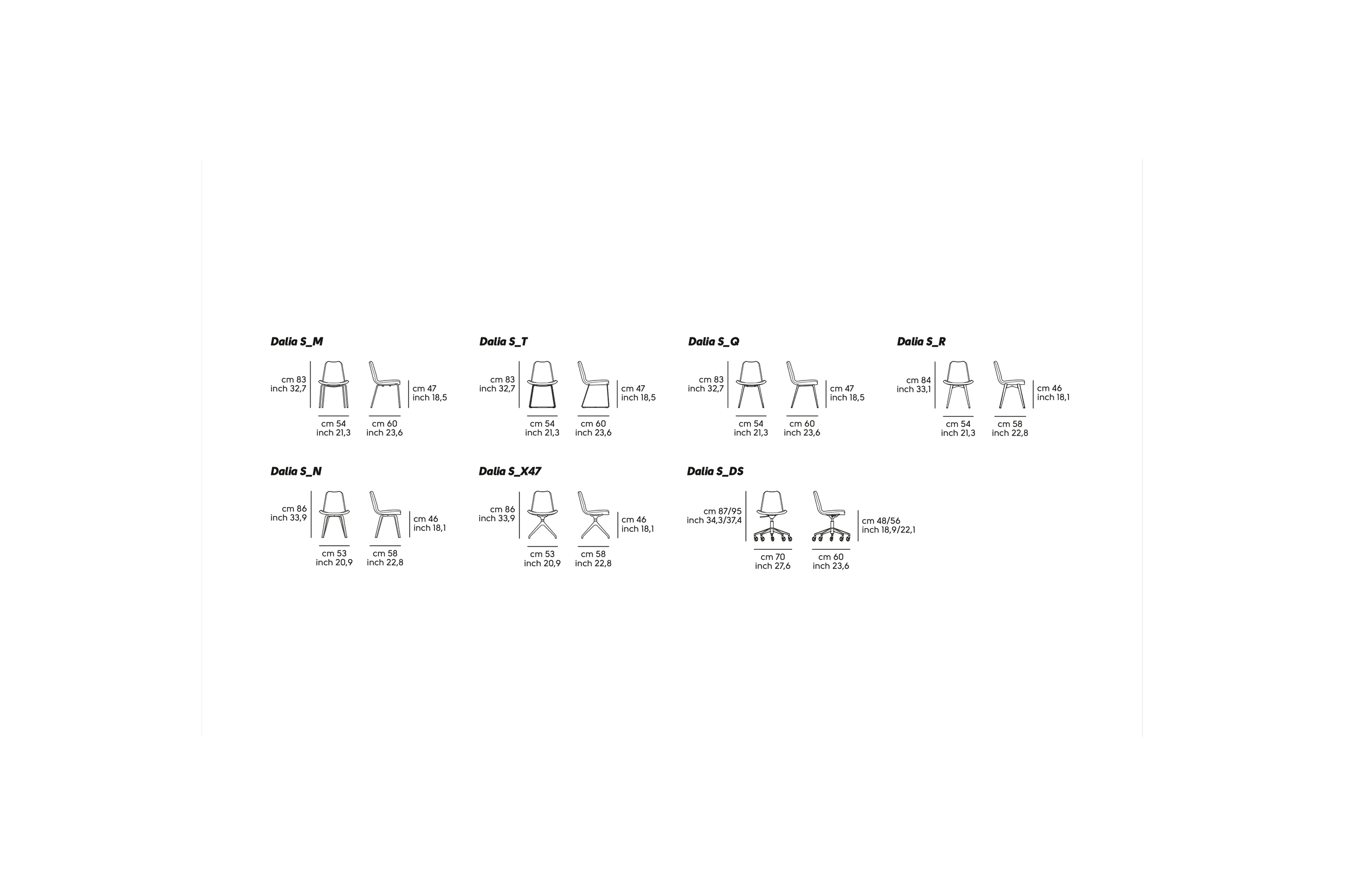 Dalia Side Dining Chair dimensions